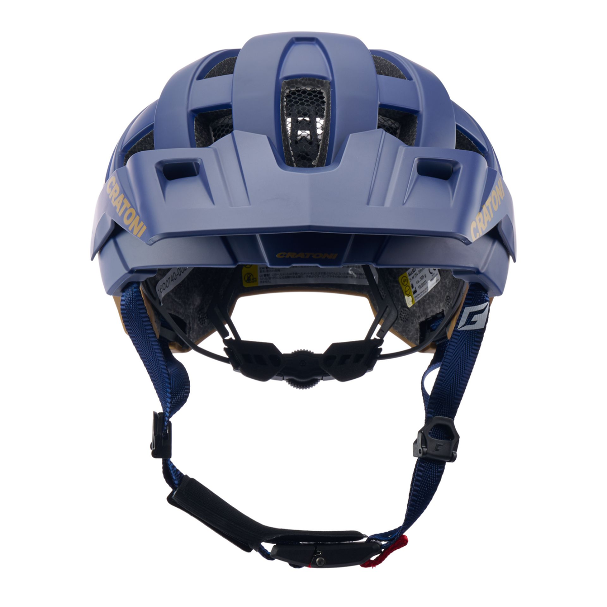 Cratoni AllSet Pro Fahrradhelm - blue-gold matt