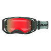 Cratoni Madvision COLOR+ Sport MTB & Downhill Goggle sage matt + amber with red mirror