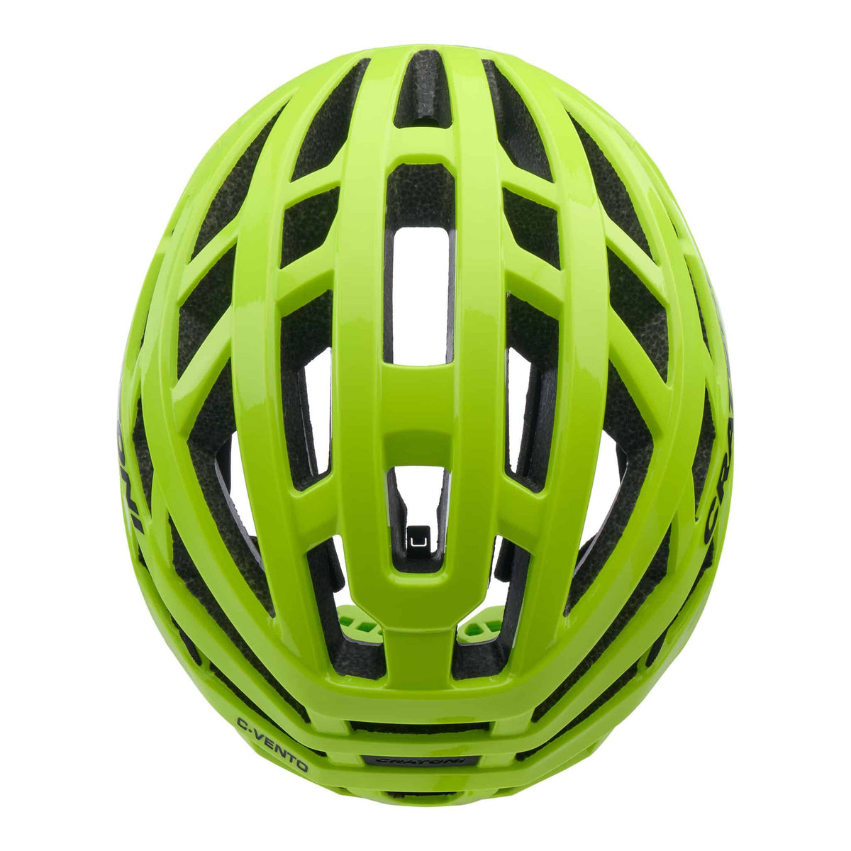 Cratoni C-Vento Rennrad Helm neonyellow glossy-matt