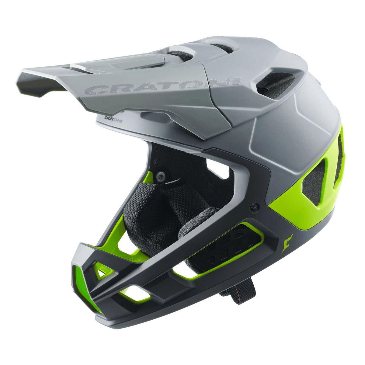 Cratoni Interceptor 2.0 Fahrradhelm - Fullfacehelm - grey-lime matt