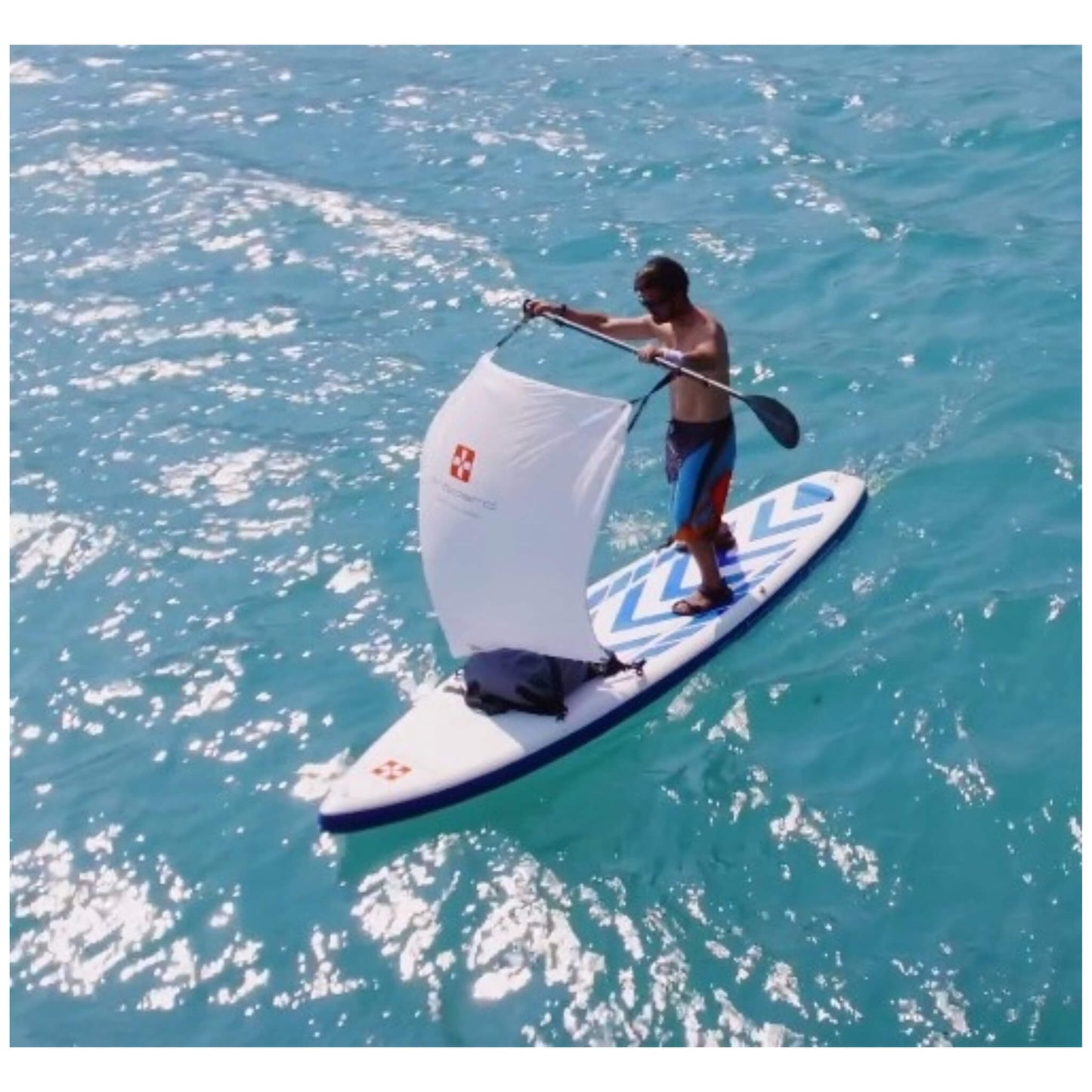 Airboard SUP Sail Segel weiß 140x135 cm