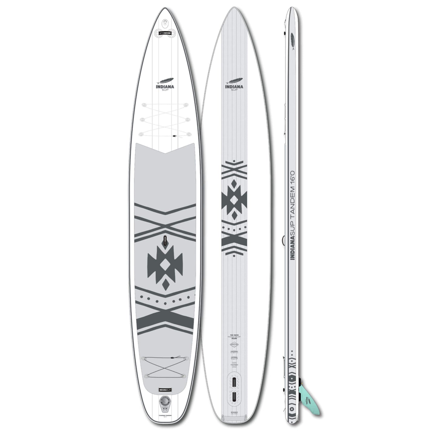 Indiana 16'0" Touring Tandem Inflatable SUP Board 2025