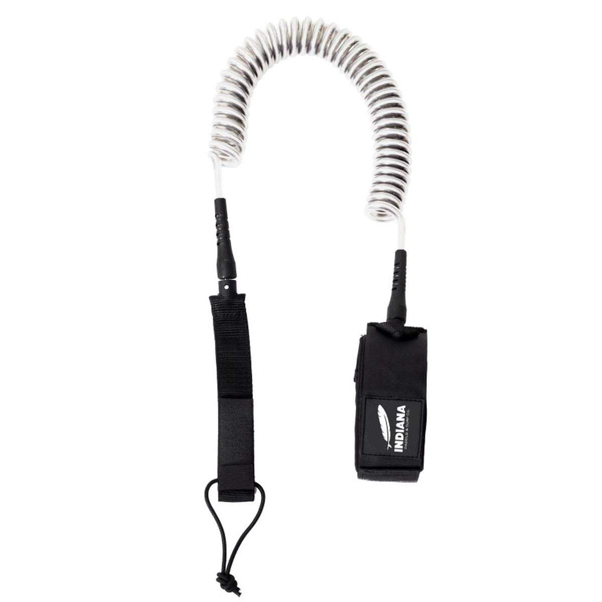 Indiana Coil Leash SUP Sicherheitsleine weiß