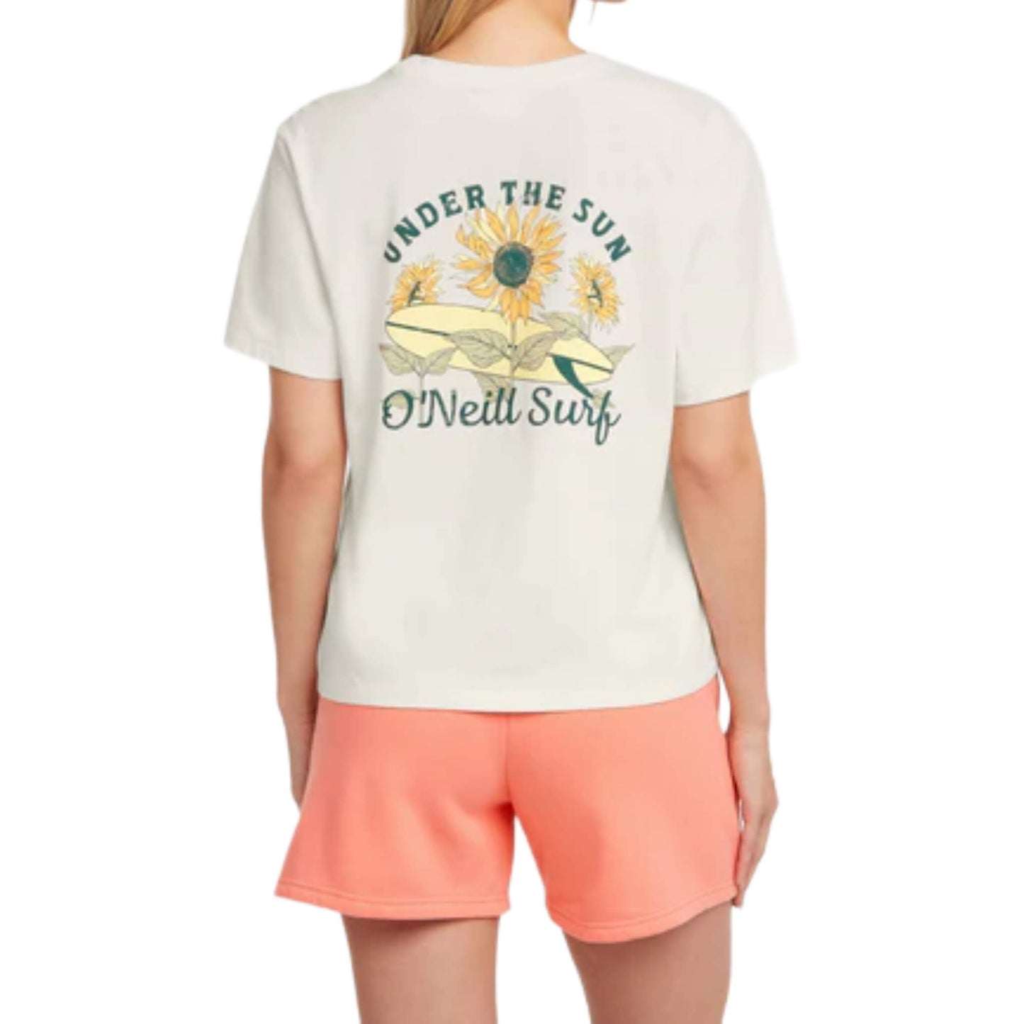 O'Neill Boxy Back Print Damen T- Shirt weiß