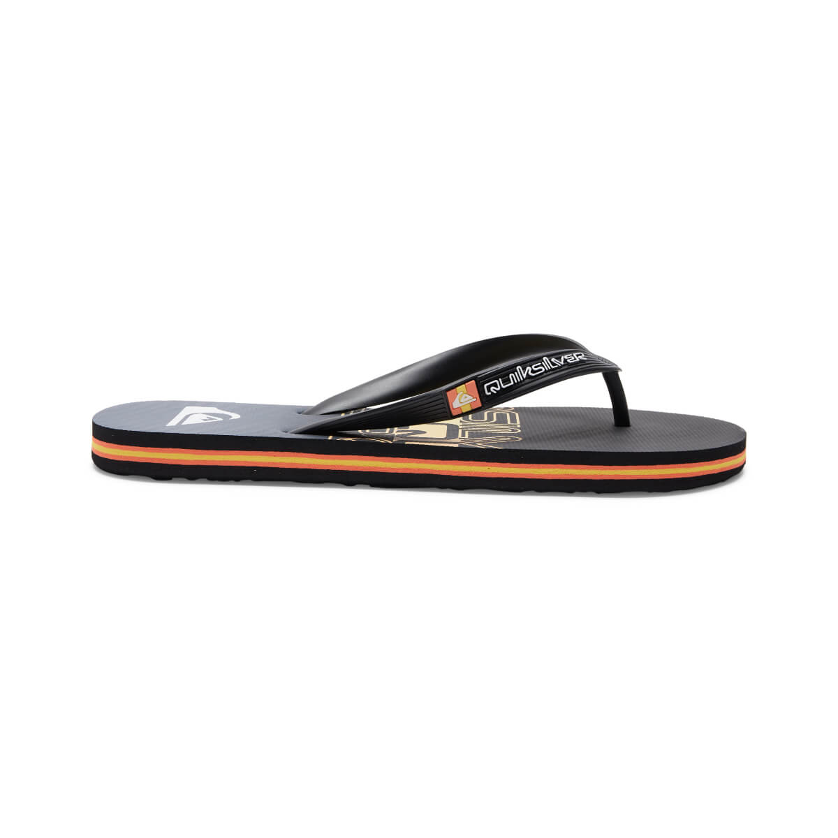 Quiksilver Wordblock Zehenstegsandale schwarz