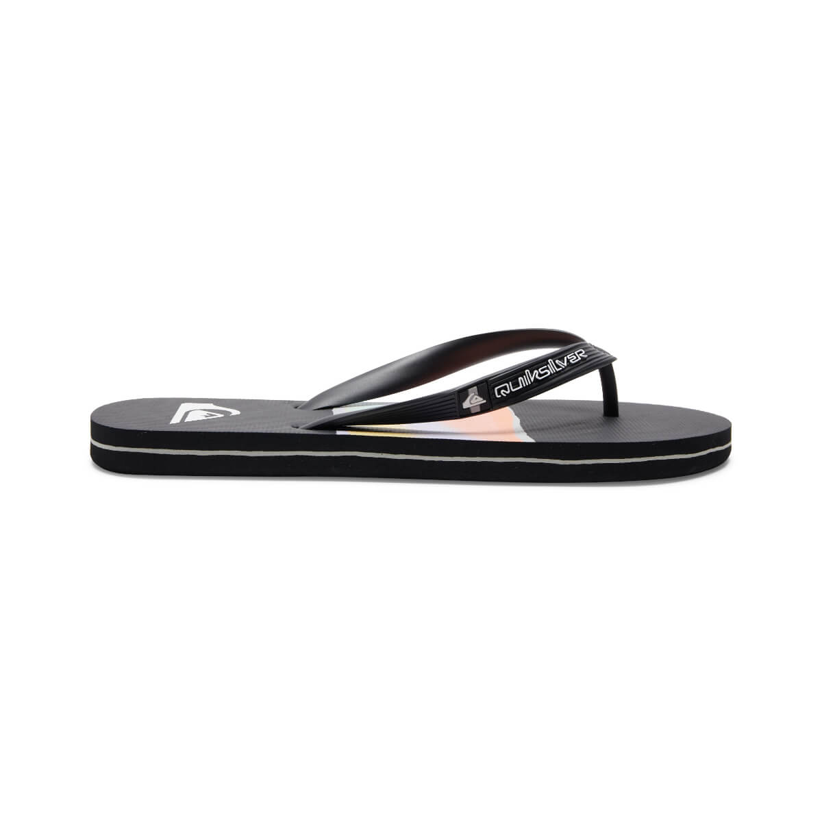 Quiksilver Molokai Airbrushed Zehenstegsandale schwarz