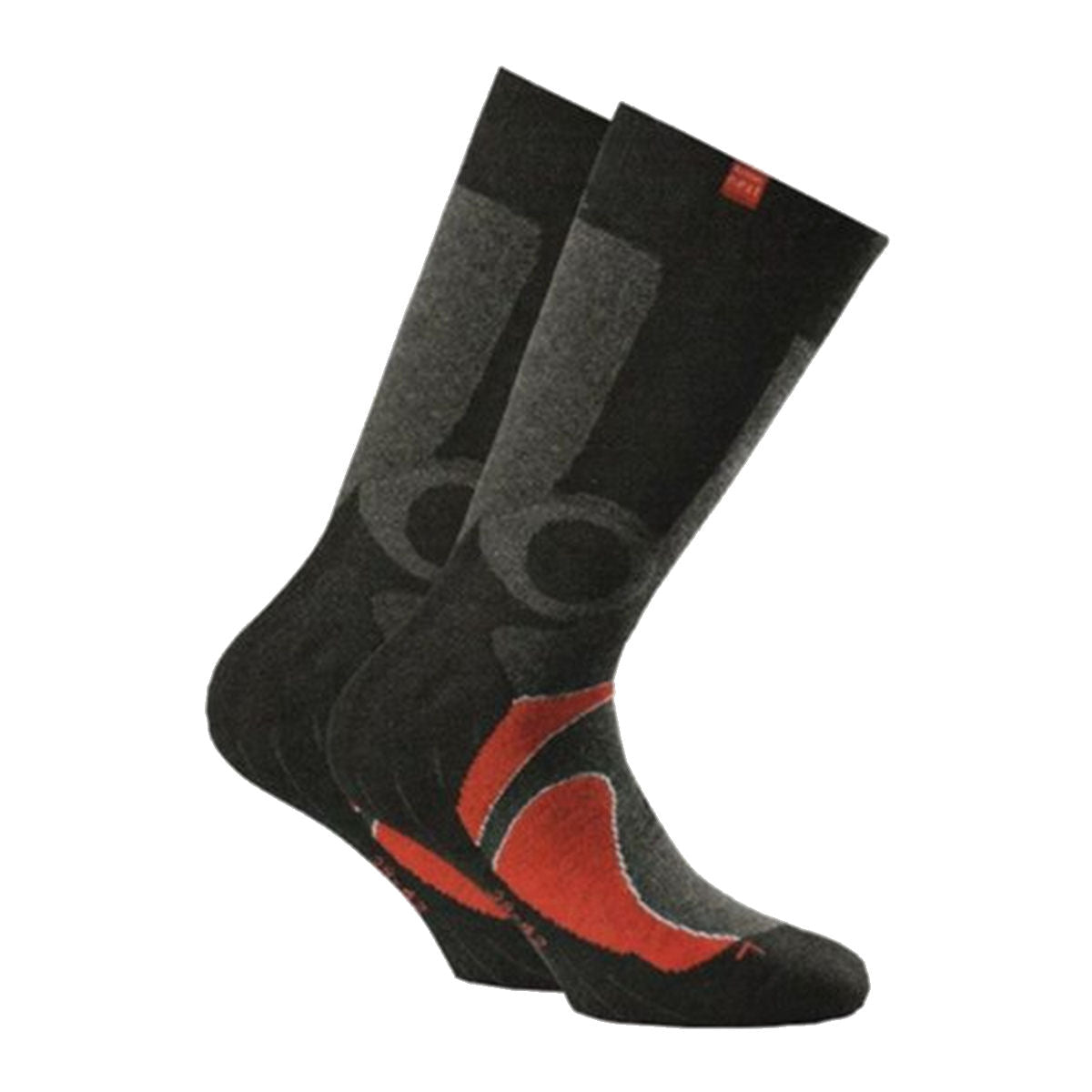 Rohner next Kinder Trekking Socks Wandersocken Doppelpack schwarz rot