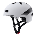 Cratoni C-Mate Jr Kinder Fahrradhelm - white-black matt