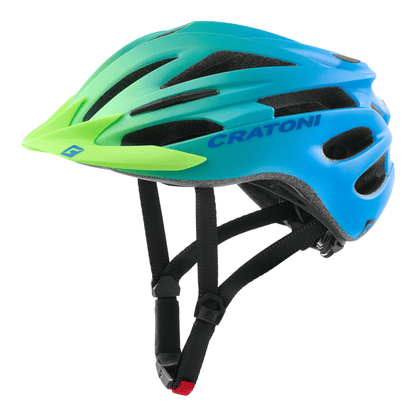 Cratoni Pacer Jr Kinder Fahrradhelm - green-blue matt