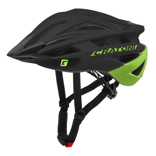 Cratoni Agravic Fahrradhelm - black-lime matt