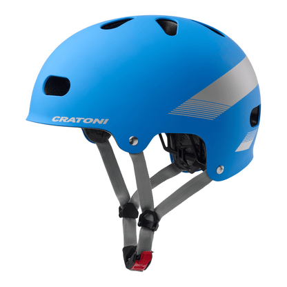 Cratoni C-Mate Jr Kinder Fahrradhelm - blue-grey metallic matt