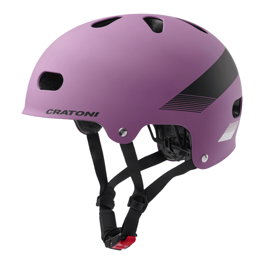 Cratoni C-Mate Jr Kinder Fahrradhelm - purple-black metallic matt