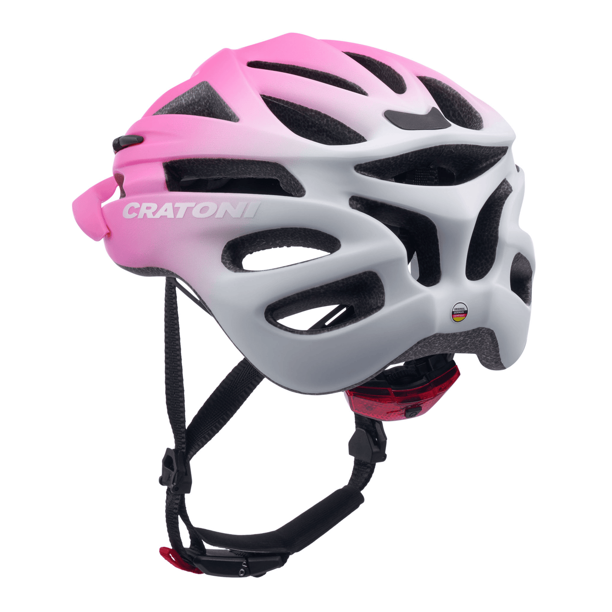 Cratoni Pacer Jr Kinder Fahrradhelm - pink-white matt
