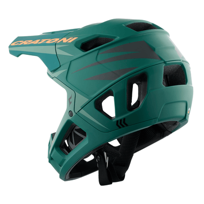 Cratoni Interceptorp Fahrradhelm - MTB Helm - green-neonorange matt
