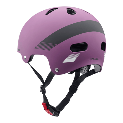 Cratoni C-Mate Jr Kinder Fahrradhelm - purple-black metallic matt