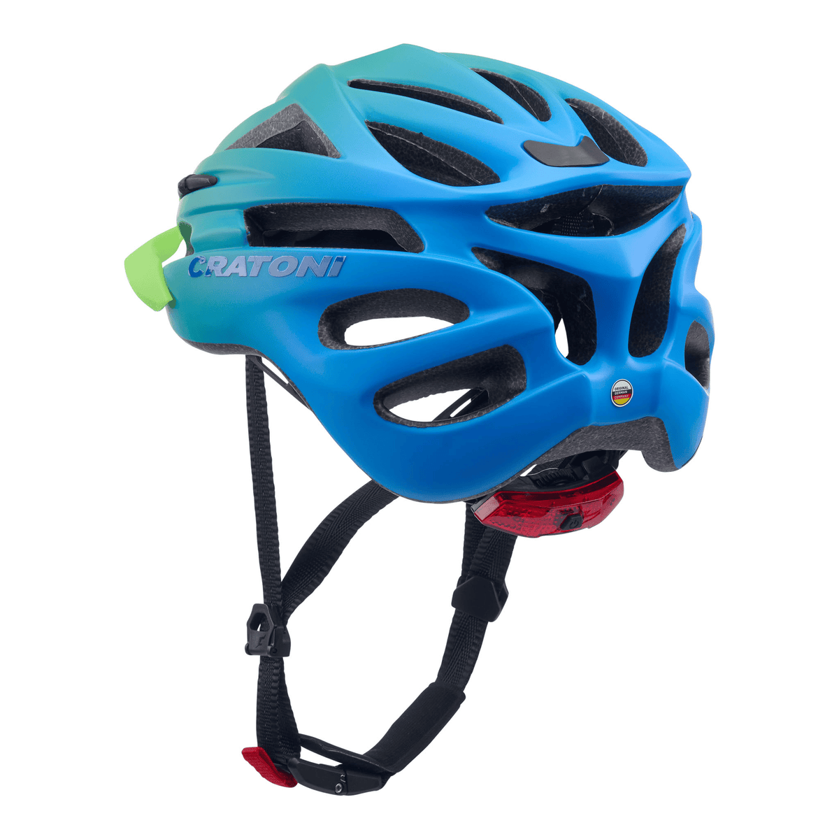 Cratoni Pacer Jr Kinder Fahrradhelm - green-blue matt
