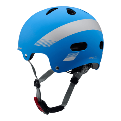 Cratoni C-Mate Jr Kinder Fahrradhelm - blue-grey metallic matt
