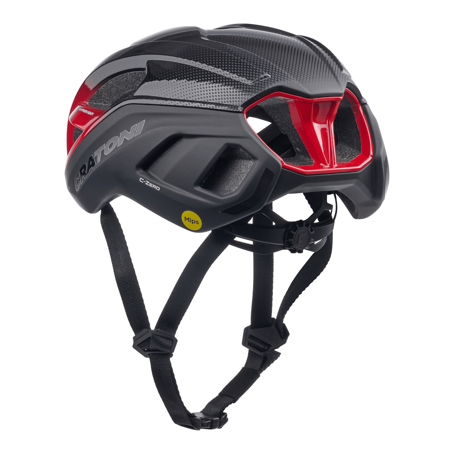 Cratoni C-Zero MIPS Fahrradhelm - black-red glossy-matt