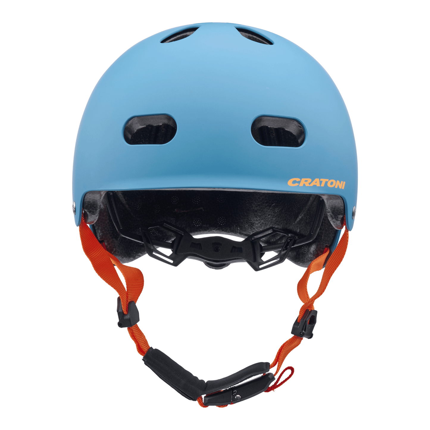 Cratoni C-Mate Jr Kinder Fahrradhelm - petrol-orange metallic matt