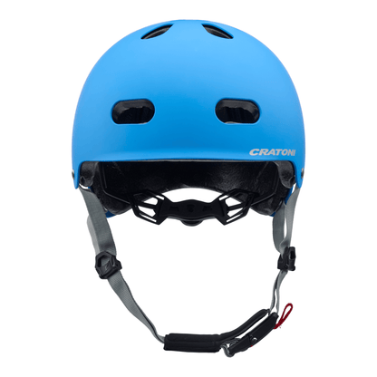 Cratoni C-Mate Jr Kinder Fahrradhelm - blue-grey metallic matt