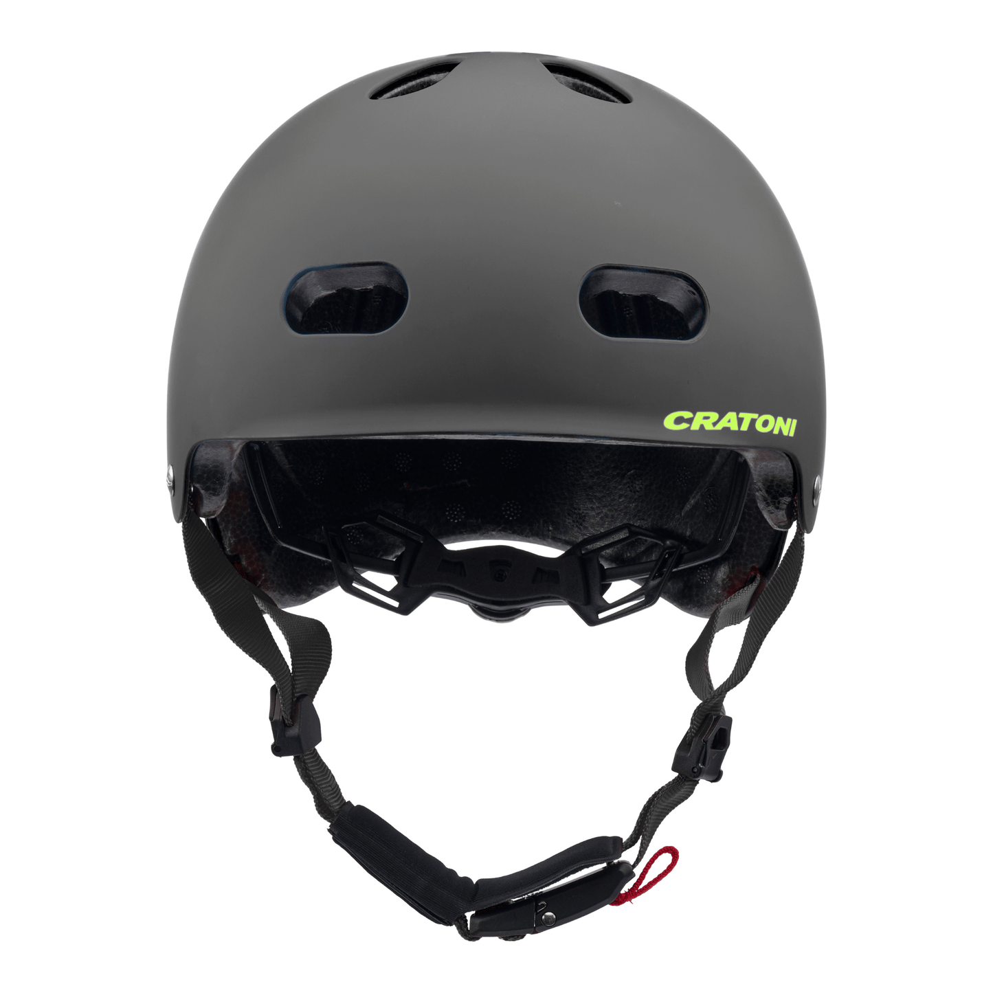 Cratoni C-Mate Jr Kinder Fahrradhelm - black-lime matt
