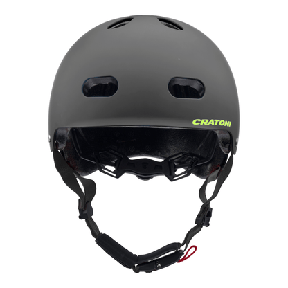 Cratoni C-Mate Jr Kinder Fahrradhelm - black-lime matt