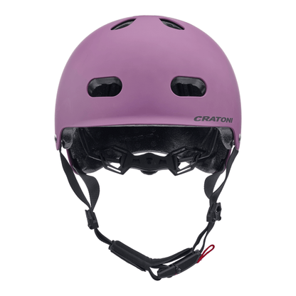 Cratoni C-Mate Jr Kinder Fahrradhelm - purple-black metallic matt
