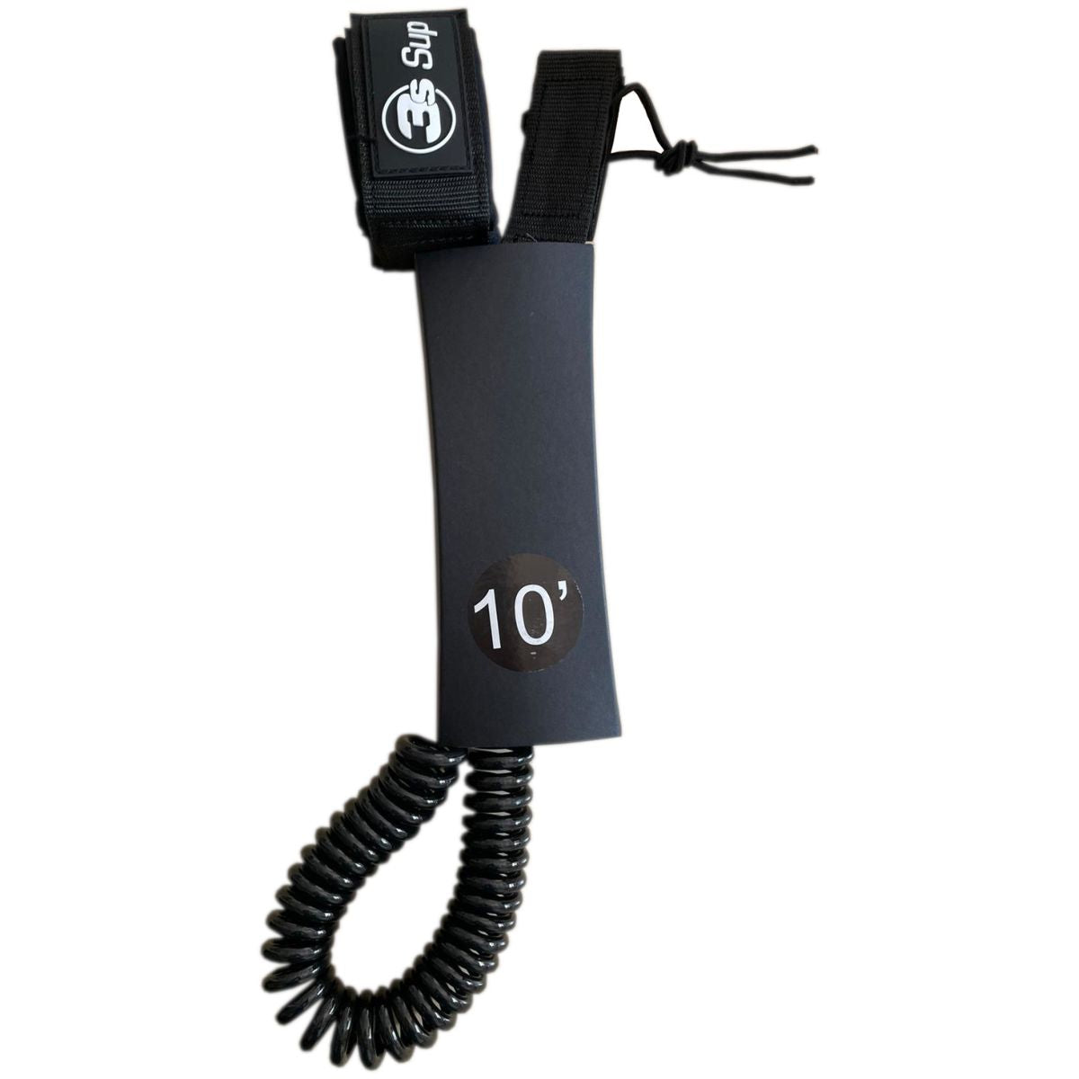 3s-sup Coiled Spiral SUP Boardleash Line Sicherheitsleine schwarz