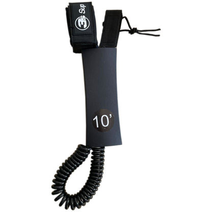 3s-sup Coiled Spiral SUP Boardleash Line Sicherheitsleine schwarz