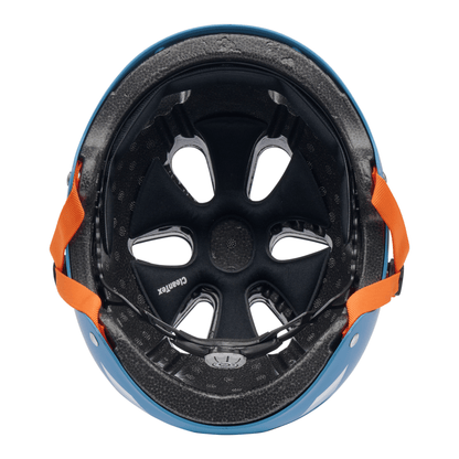 Cratoni C-Mate Jr Kinder Fahrradhelm - petrol-orange metallic matt