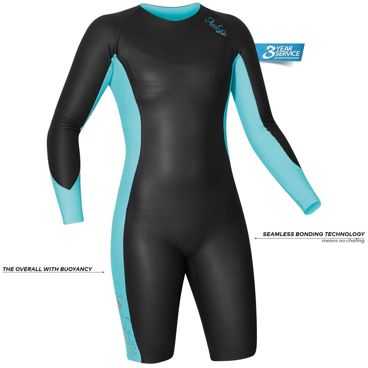 Camaro Aquaskin Mono LS  Damen Neoprenanzug schwarz