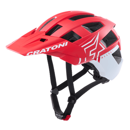 Cratoni AllSet Pro MTB Helm red-white matt