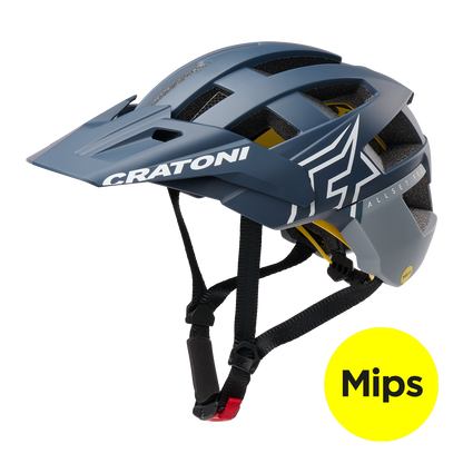 Cratoni AllSet Pro MIPS MTB Helm steel-blue matt