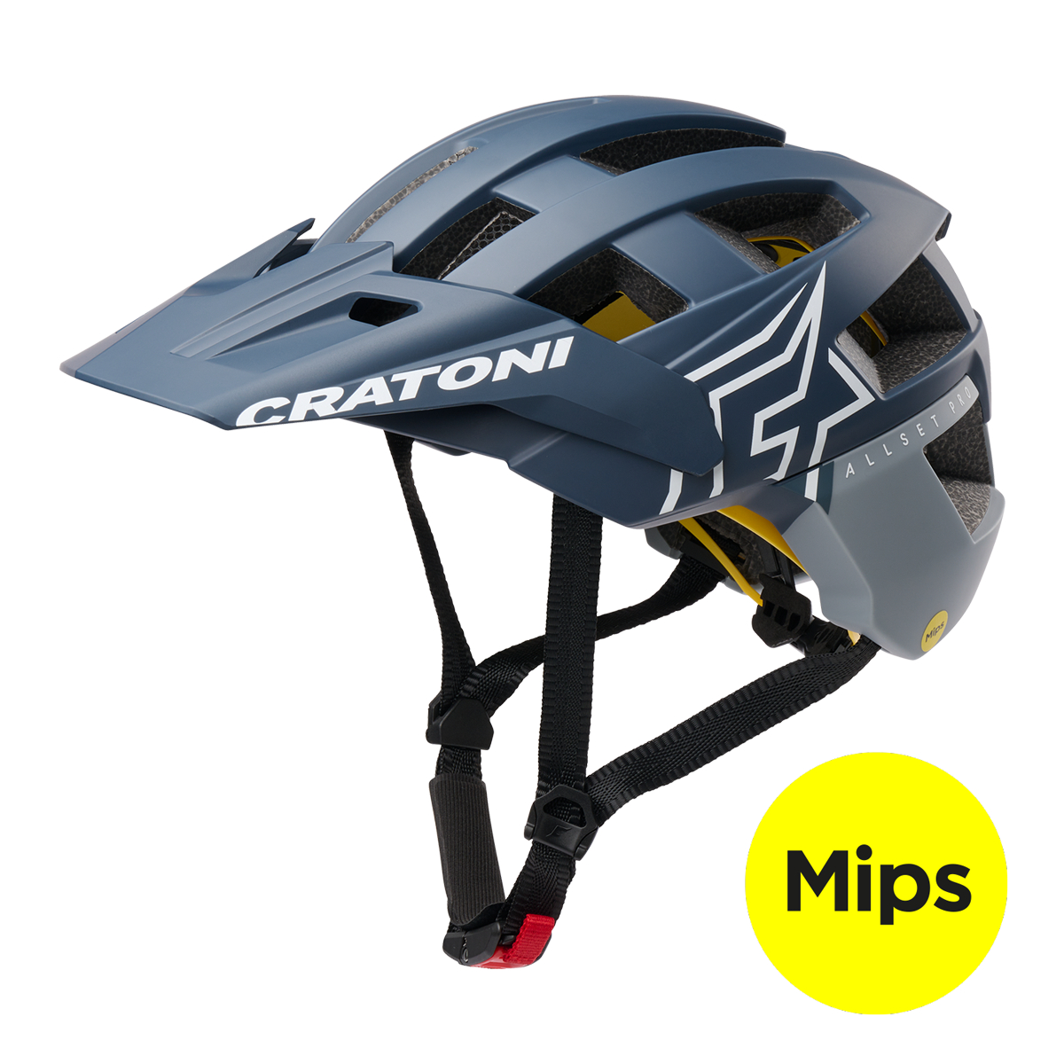 Cratoni AllSet Pro MTB Helm steel-blue matt