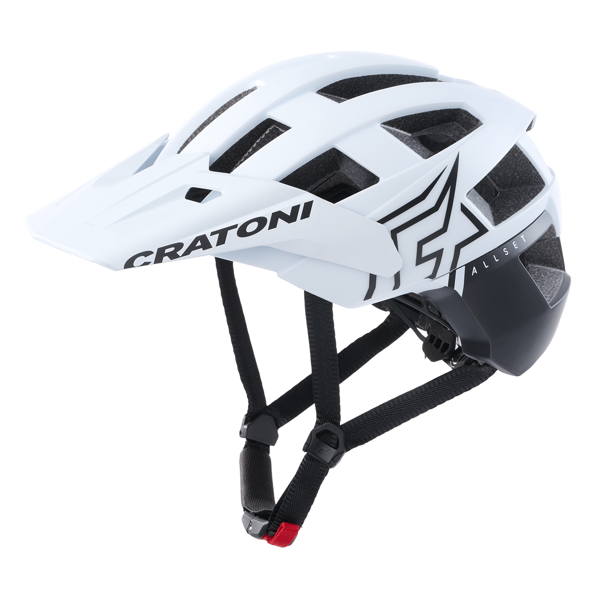 Cratoni AllSet Pro MTB Helm white-black matt