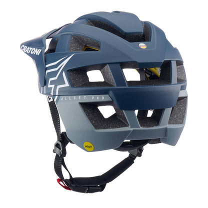 Cratoni AllSet Pro MIPS MTB Helm steel-blue matt