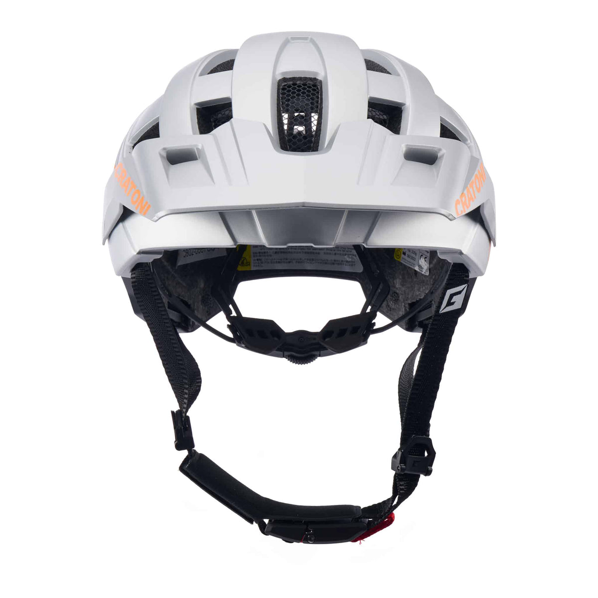 Cratoni AllSet Pro MTB Helm silver-orange matt