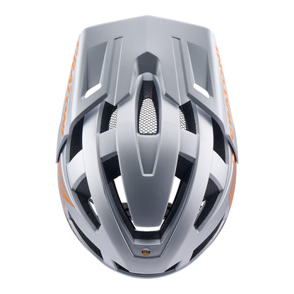 Cratoni AllSet Pro MTB Helm silver-orange matt
