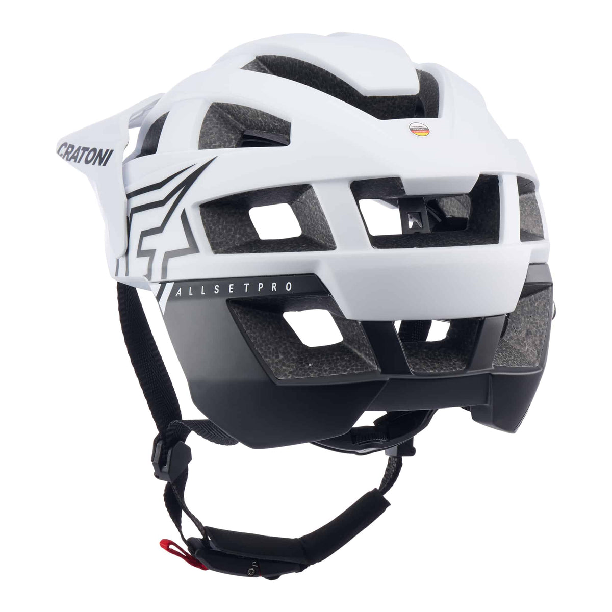 Cratoni AllSet Pro MTB Helm white-black matt