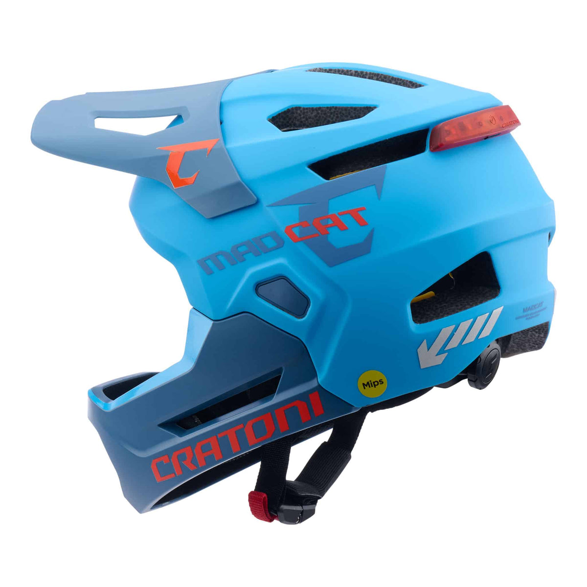 Cratoni MadCat MIPS Kinder Fahrradhelm blue matt
