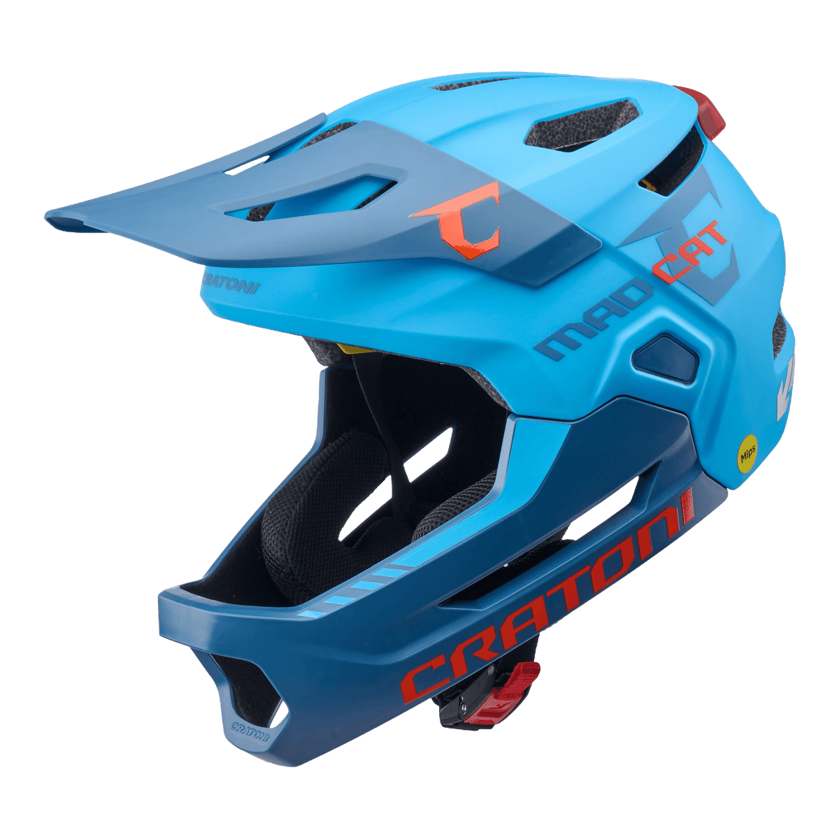 Cratoni MadCat MIPS Kinder Fahrradhelm blue matt