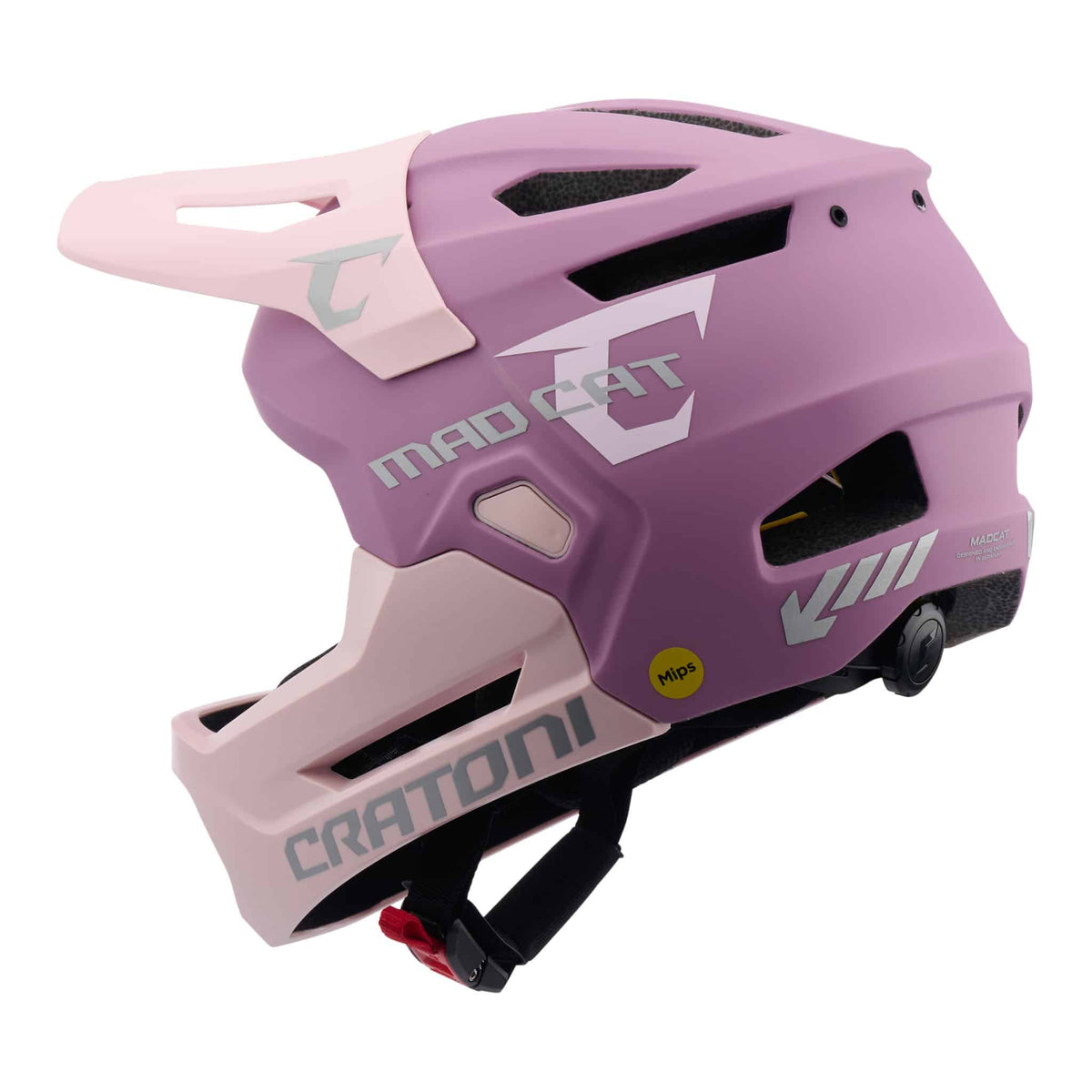 Cratoni MadCat MIPS Kinder Fahrradhelm blush-rose matt