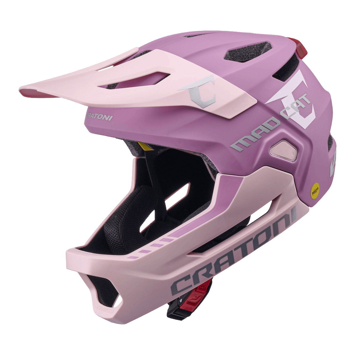 Cratoni MadCat MIPS Kinder Fahrradhelm blush-rose matt