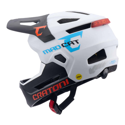Cratoni MadCat MIPS Kinder Fahrradhelm white-black matt