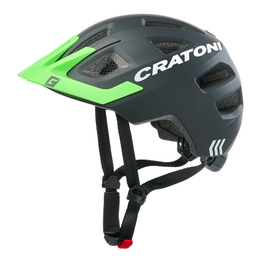 Cratoni Maxster Pro Kinderhelm black-neongreen matt
