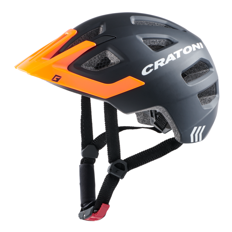 Cratoni Maxster Pro Kinderhelm black-orange matt