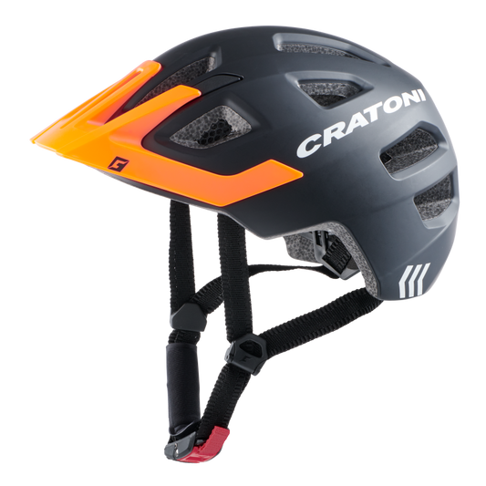 Cratoni Maxster Pro Kinderhelm black-orange matt