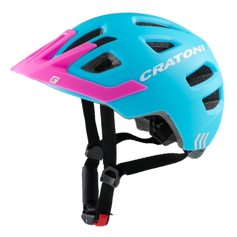 Cratoni Maxster Pro Kinderhelm blue-pink matt