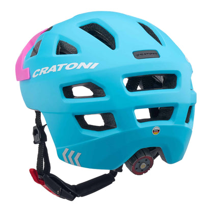 Cratoni Maxster Pro Kinderhelm blue-pink matt