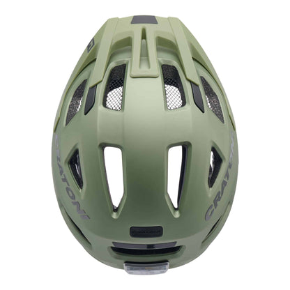 Cratoni Maxster Pro Kinderhelm metallic-sage matt
